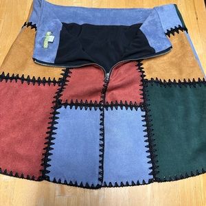 Womens Gianni Bini patchwork mini skirt sz S.